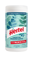 Hertel lingettes désinfectant - eucalyptus (75un)