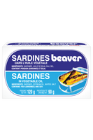 Sardines dans l'huile végétale 120g
