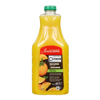 Irresistible jus orange avec pulpe 1.36L
