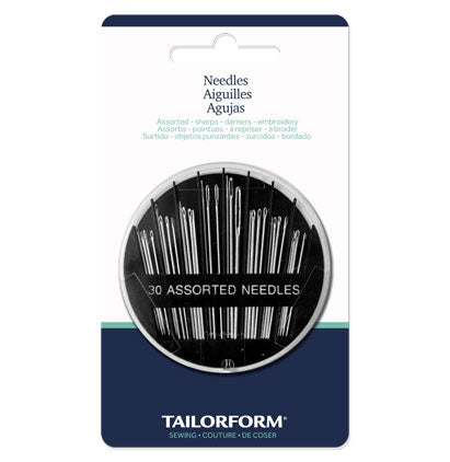 Set of assorted sewing needles