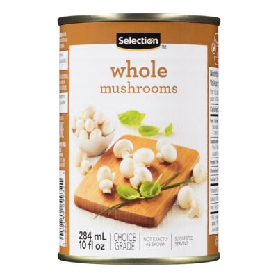 Selection champignons entiers 284ml
