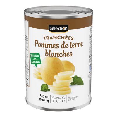 Selection pommes de terre blanches tranchées 540ml
