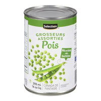Selection pois grosseurs assorties 398ml