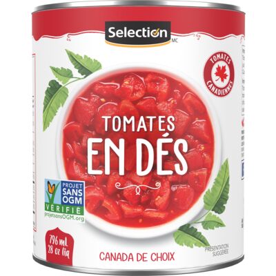 Selection tomates en dés 796ml
