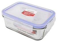 Contenant en verre avec couvercle à clip 700ml