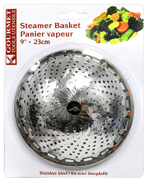 Panier vapeur en acier inoxydable 9"