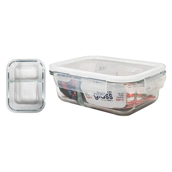 Contenant 2 compartiments 600ml