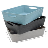 Panier de rangement 13x10x3"