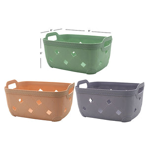 Panier effet tissé 9x6x5"