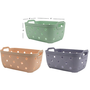 Panier effet tissé 11x8x6"