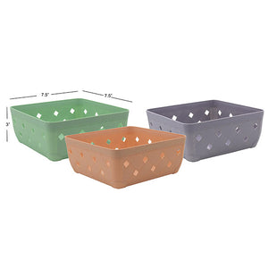 Panier effet tissé 7.5x7.5x3"