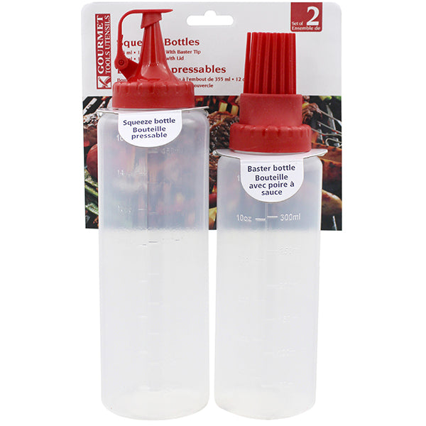 Ensemble de 2 bouteilles pressables