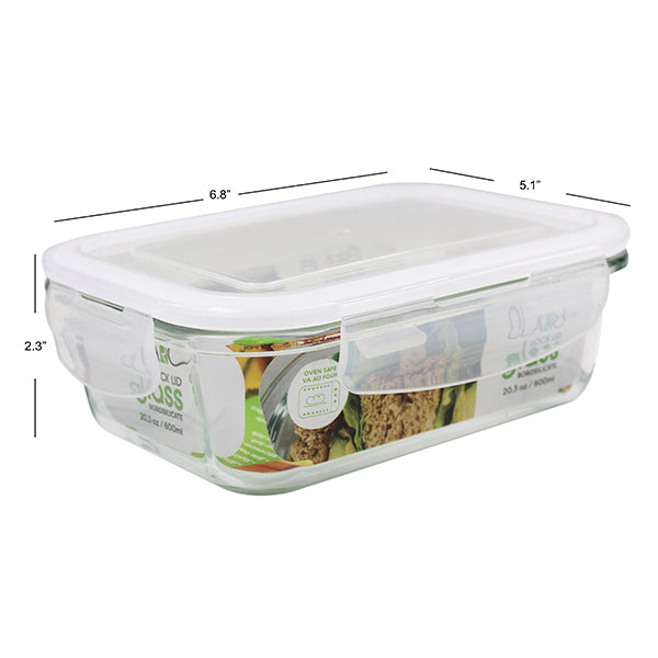 Claro contenant en verre 600ml