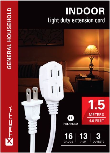 Xtricity Rallonge électrique blanche 1.5m