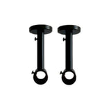 Support pour tringle noir pk2