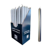 Bougie argent métallique 10"