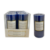 Bougie pillar parfumée bleu royal 6"