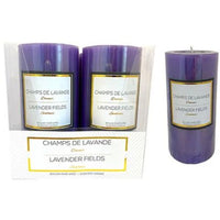 Bougie pillar parfumée lavande 6