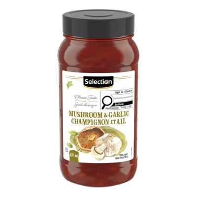 Selection sauce pour pâtes champignon et ail 650ml