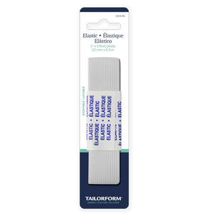 Tailorform élastique blanc 1"
