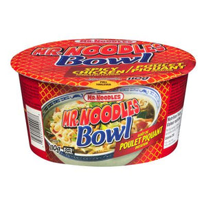 Mr Noodles nouilles au poulet piquant sans msg 110g