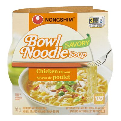 Nong Shim bol de nouilles au poulet 86g