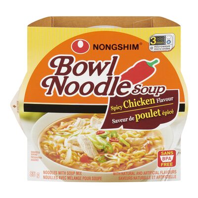 Nong Shim bol de nouilles au poulet épicé 86g