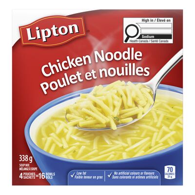 Lipton soupe poulet et nouilles pk4