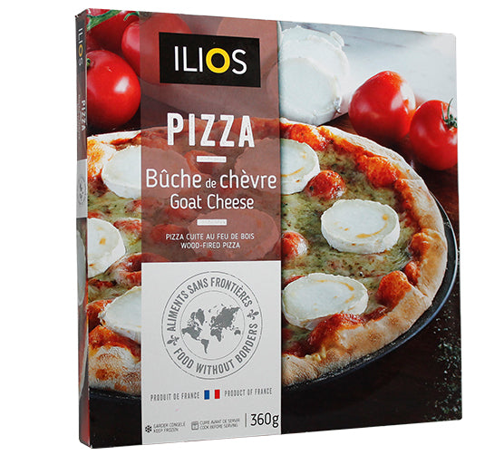Ilios pizza bûche de chèvre 360g