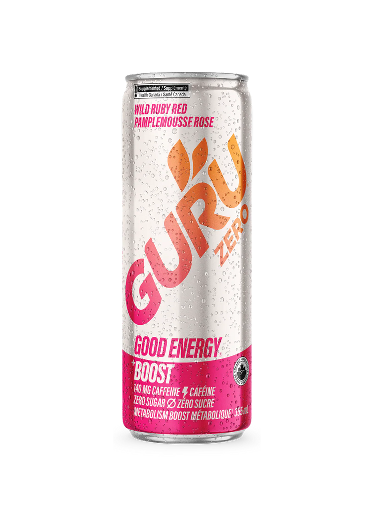 Guru zero pamplemousse rose 355ml