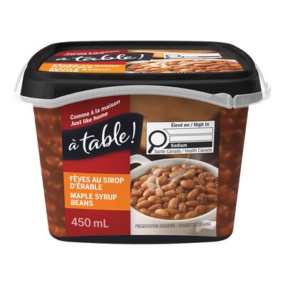 À Table fèves au sirop d'érable 450ml