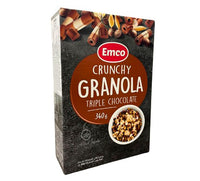 Emco granola triple chocolats 340g