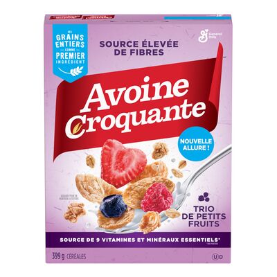 Avoine croquante aux trio de petits fruits 399g - Dollar Royal