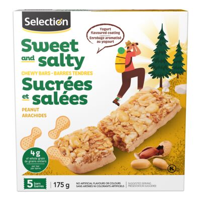 Selection barre tendre sucrée et salée aux arachides 175g