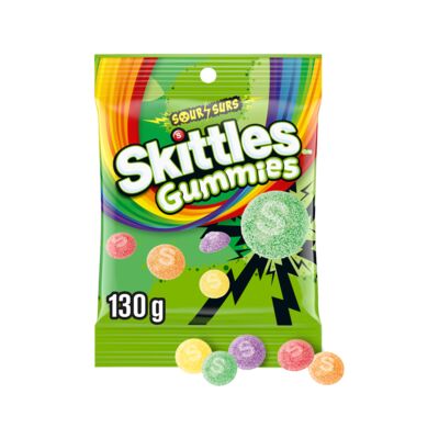 Skittles gummy surs 164g