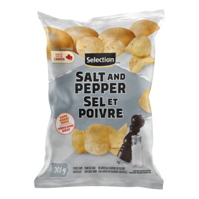Selection croustilles sel et poivre 200g