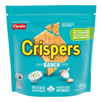Crispers craquelins ranch 145g