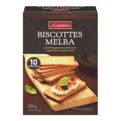 Irresistibles biscotte melba 200g