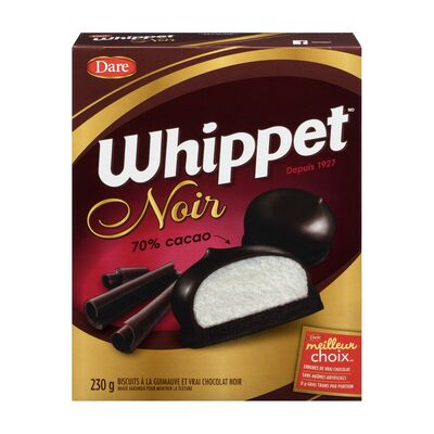 Whippet chocolat noir 230g