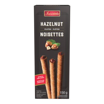 Irresistibles biscuits roulés noisettes 150g