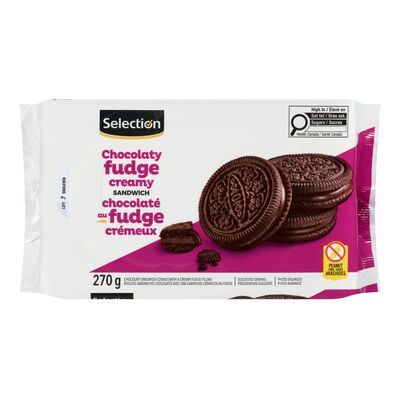 Selection biscuits chocolatés fudge crémeux 270g