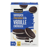 Selection biscuits sandwich chocolatés et vanille 270g