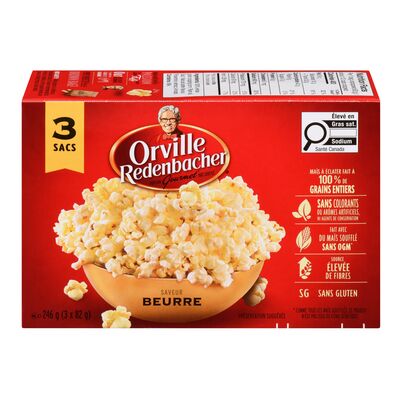 Orville Redenbacher maïs à éclater beurre 256g