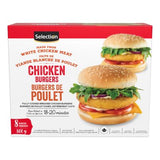 Selection burgers de poulet 800g