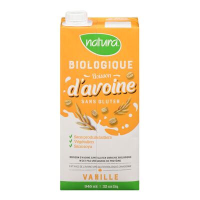 Natur-a boisson d'avoine vanille 946ml