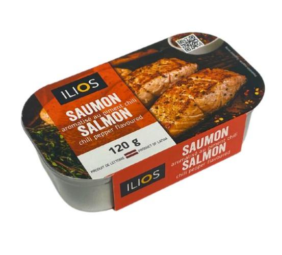 Ilios saumon dans l'huile au piment chili 120g - Dollar Royal