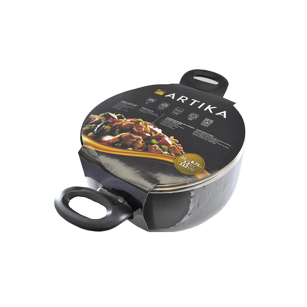 Artika casserole avec couvercle 22cm