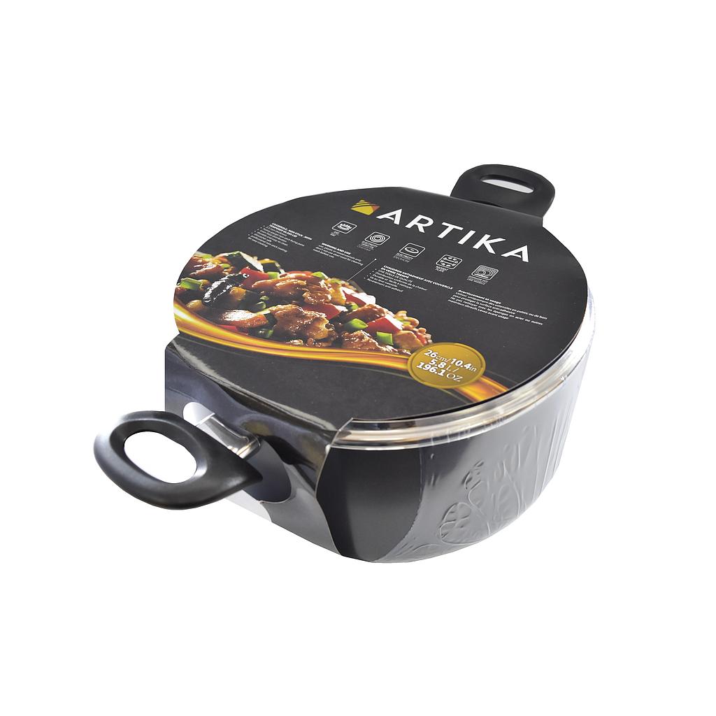 Artika casserole avec couvercle 26cm
