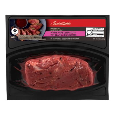 Irresistible bavette de boeuf vin blanc et échalotes 225g
