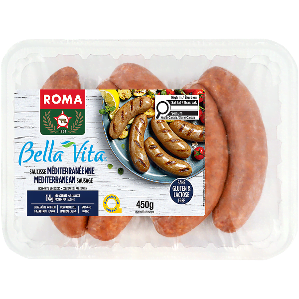 Roma saucisse méditerranéenne 450g - Dollar Royal